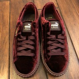 Fenty burgundy creepers